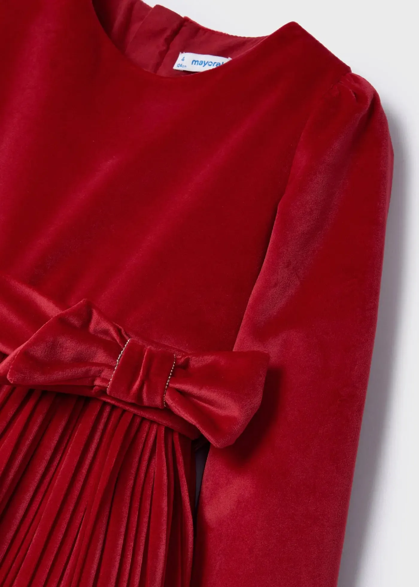 Pleated Velvet Dress Girl | Mayoral