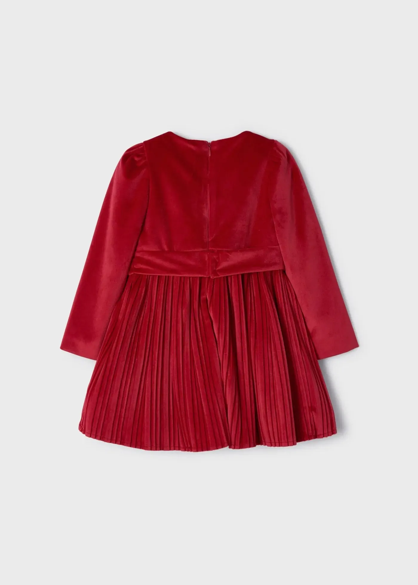 Pleated Velvet Dress Girl | Mayoral