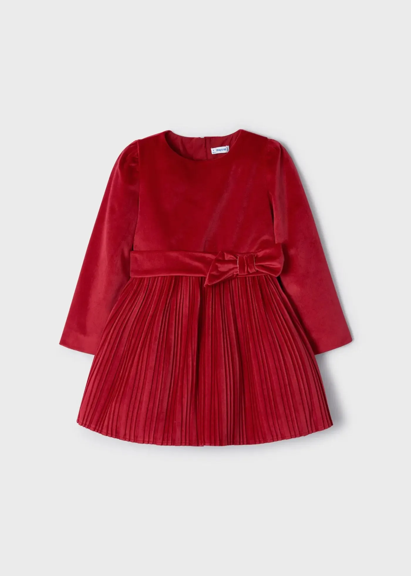 Pleated Velvet Dress Girl | Mayoral