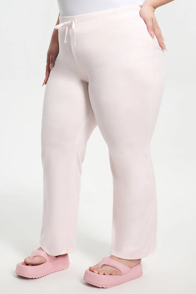 Plus-Size Classic Cotton Velour Track Pants by Juicy Couture