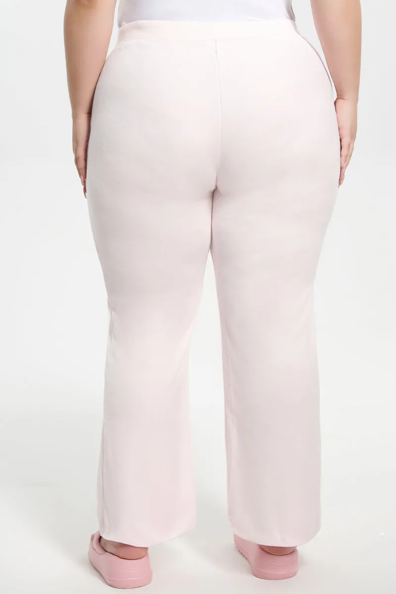 Plus-Size Classic Cotton Velour Track Pants by Juicy Couture