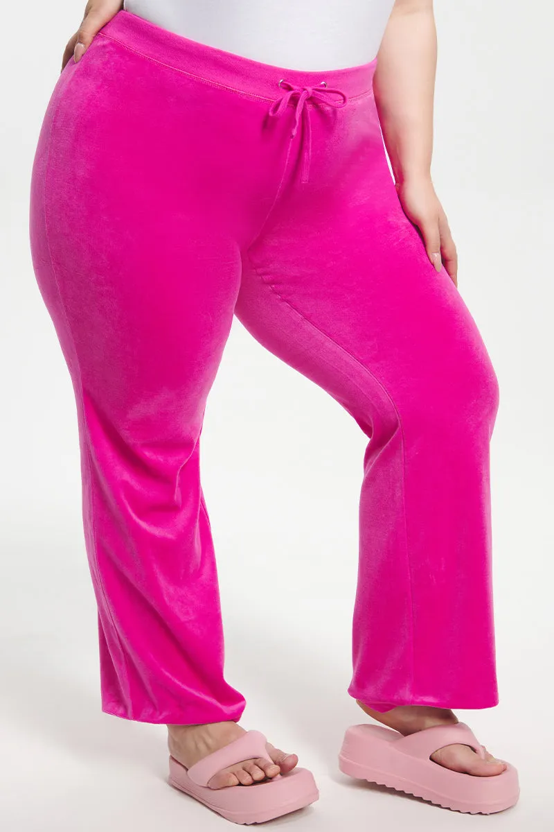 Plus-Size Classic Cotton Velour Track Pants Juicy Couture