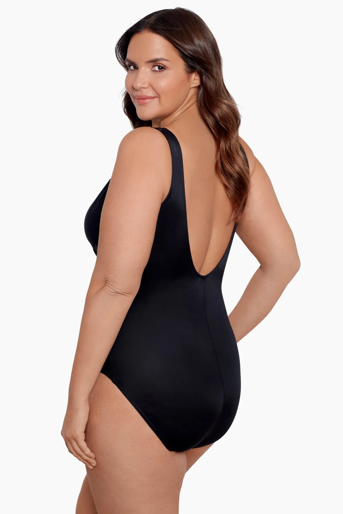 Plus Size Crossover One Piece