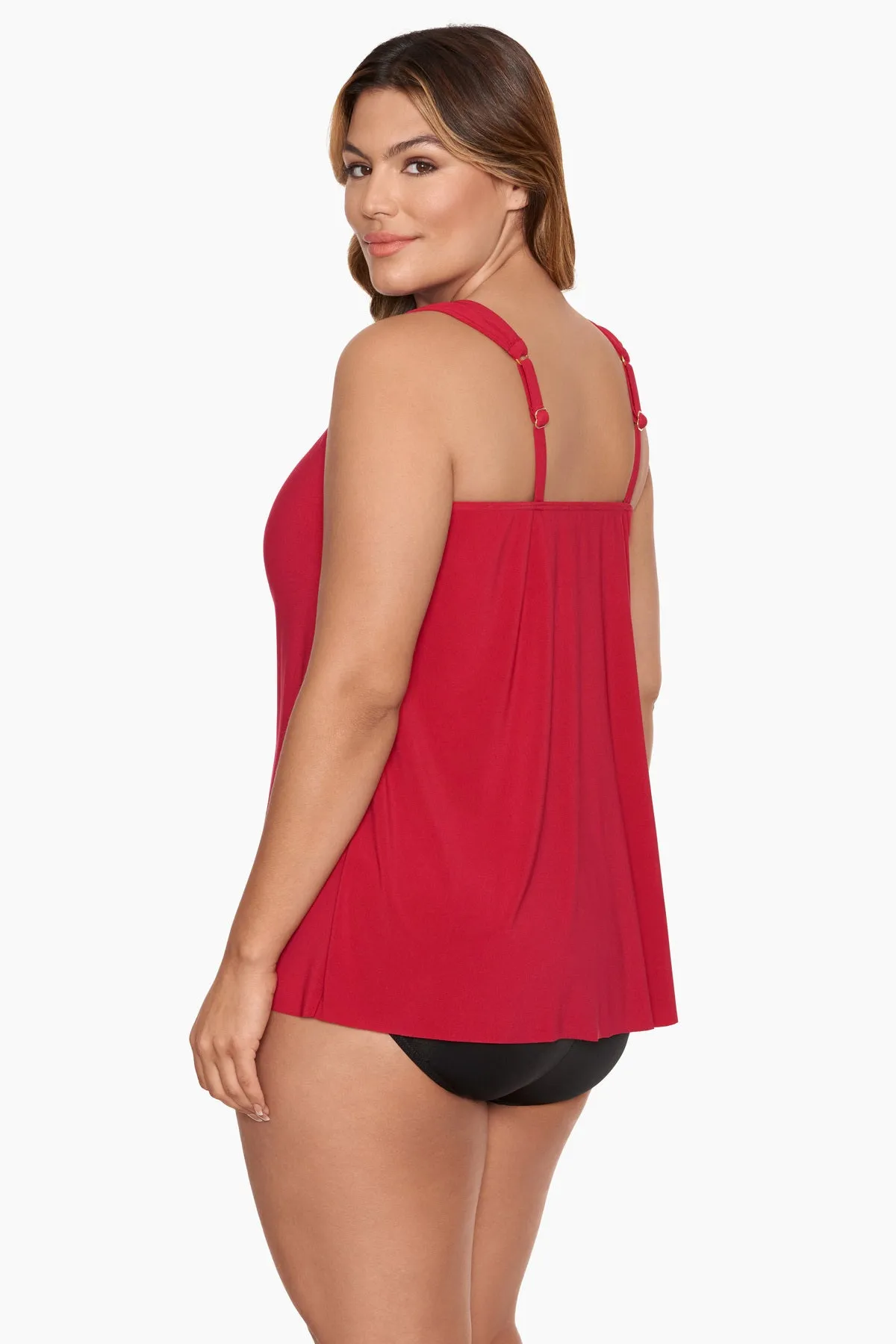 Plus Size Dazzle Tankini Top