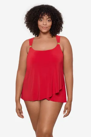 Plus Size Dazzle Tankini Top