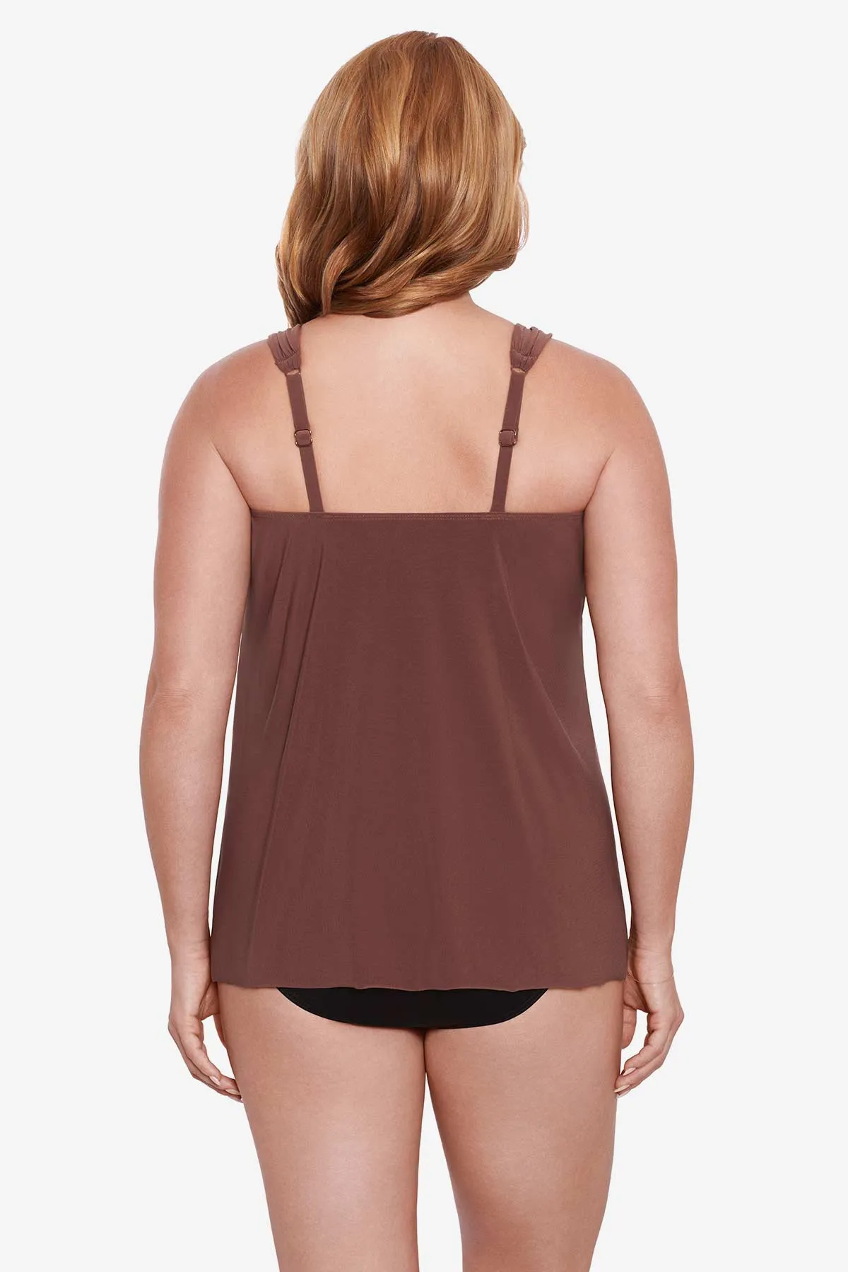 Plus Size Dazzle Tankini Top