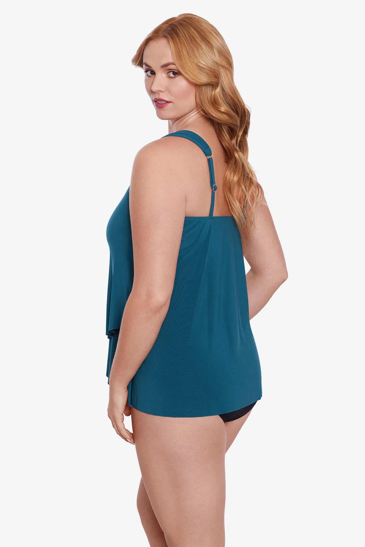 Plus Size Dazzle Tankini Top