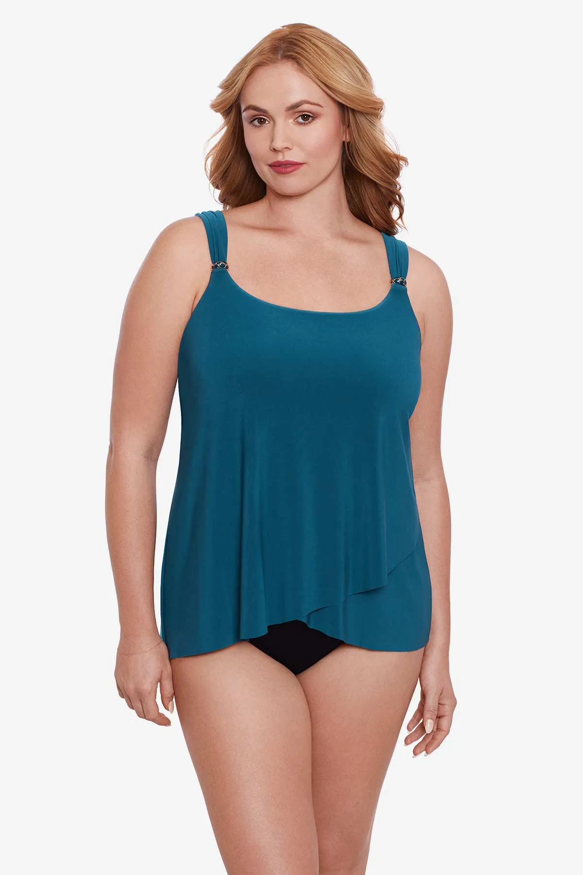Plus Size Dazzle Tankini Top