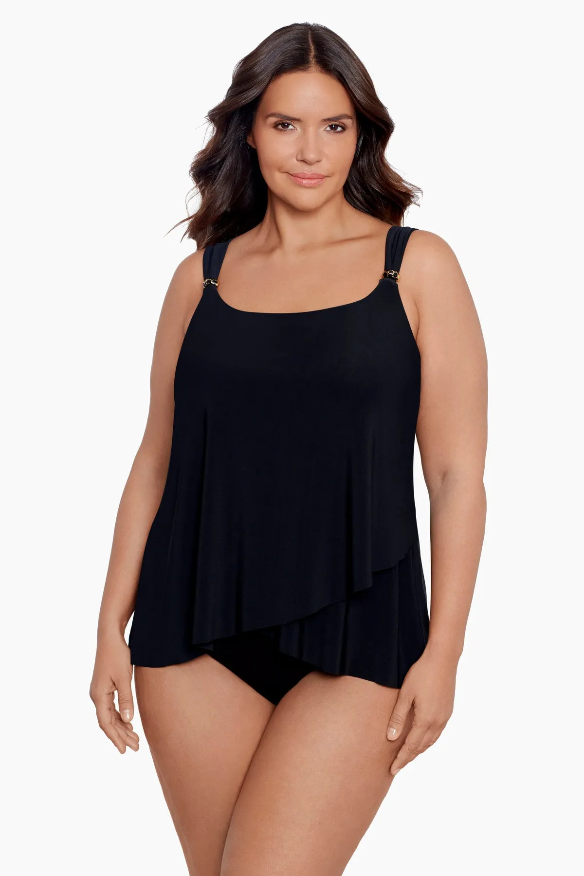 Plus Size Dazzle Tankini Top