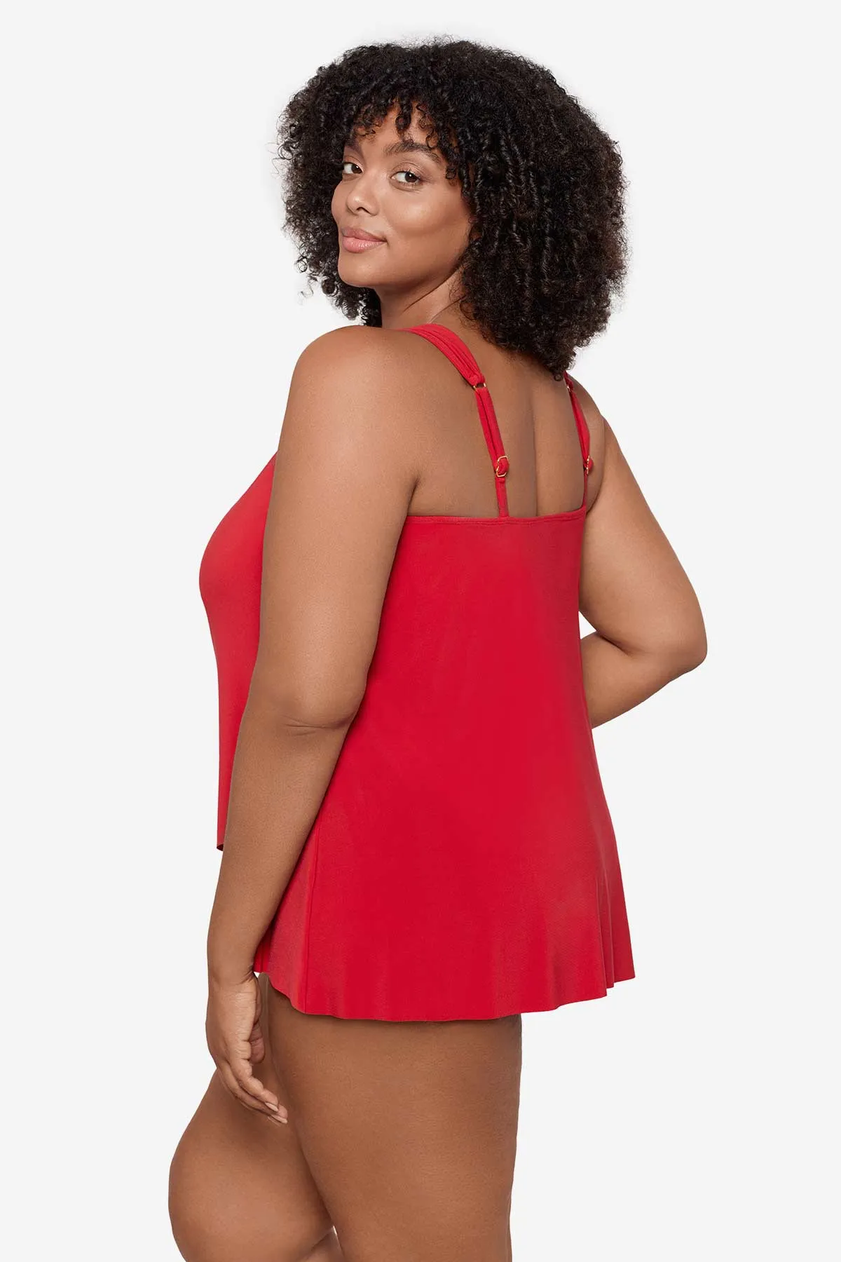 Plus Size Dazzle Tankini Top