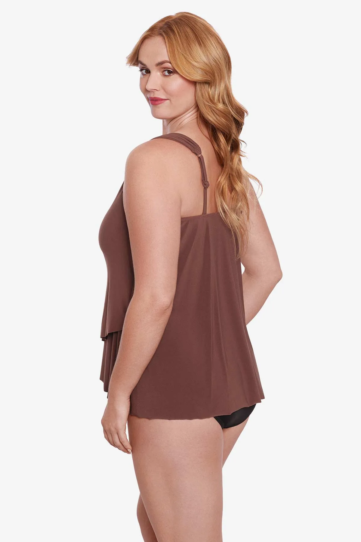 Plus Size Dazzle Tankini Top