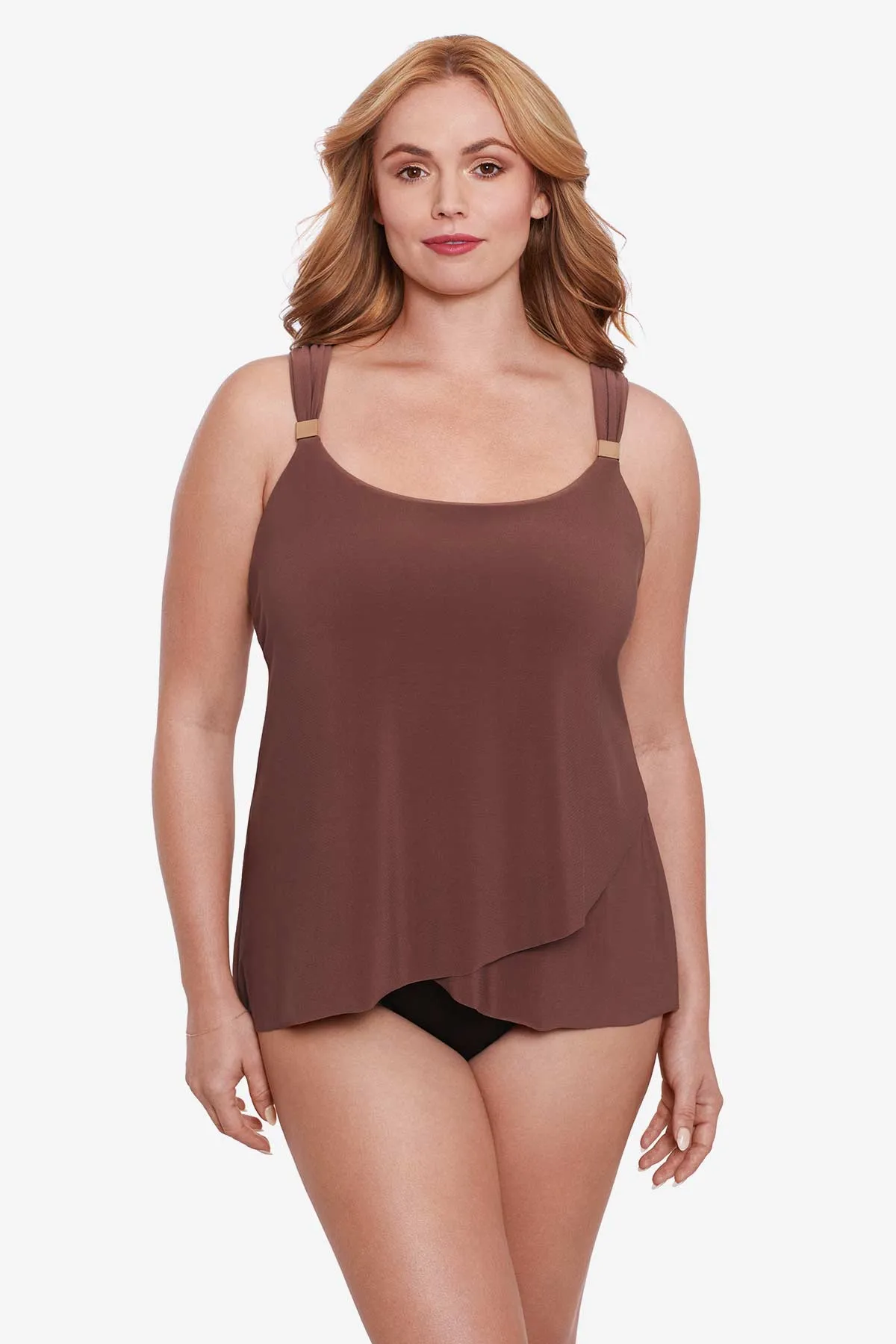 Plus Size Dazzle Tankini Top