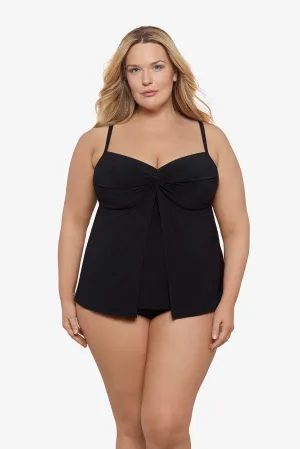 Plus Size Love Knot Tankini Top