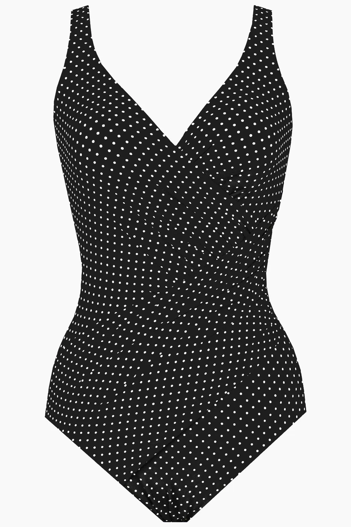 Plus Size Oceanus One Piece in Pin Point