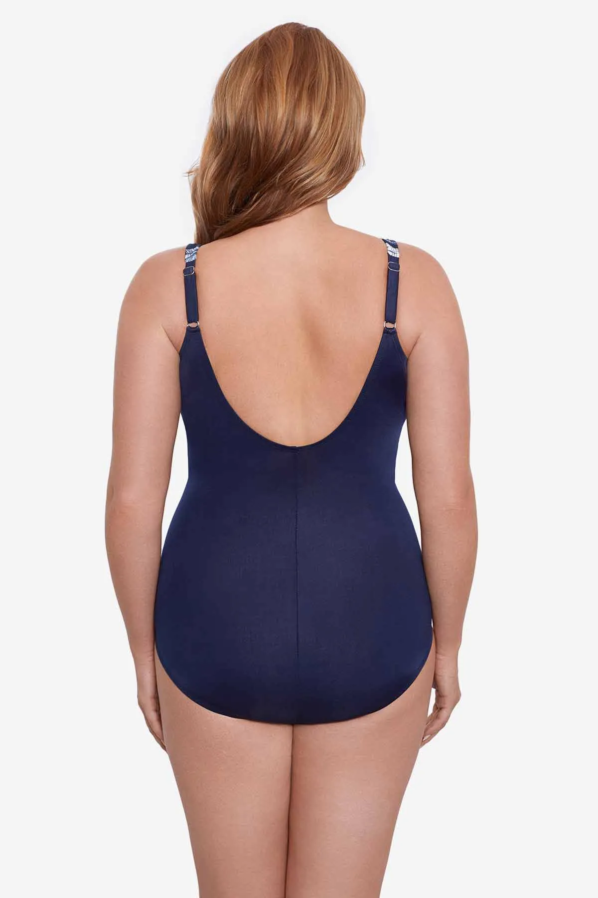 Plus Size Oceanus One Piece in Tropica Toile
