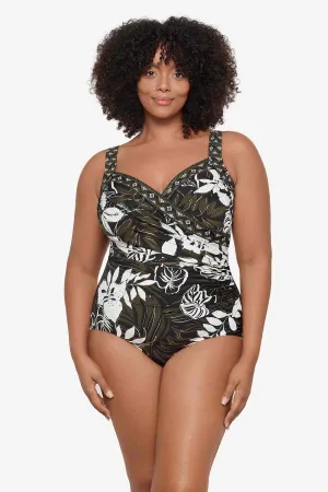 Plus Size Sanibel One Piece in Elle Dorado