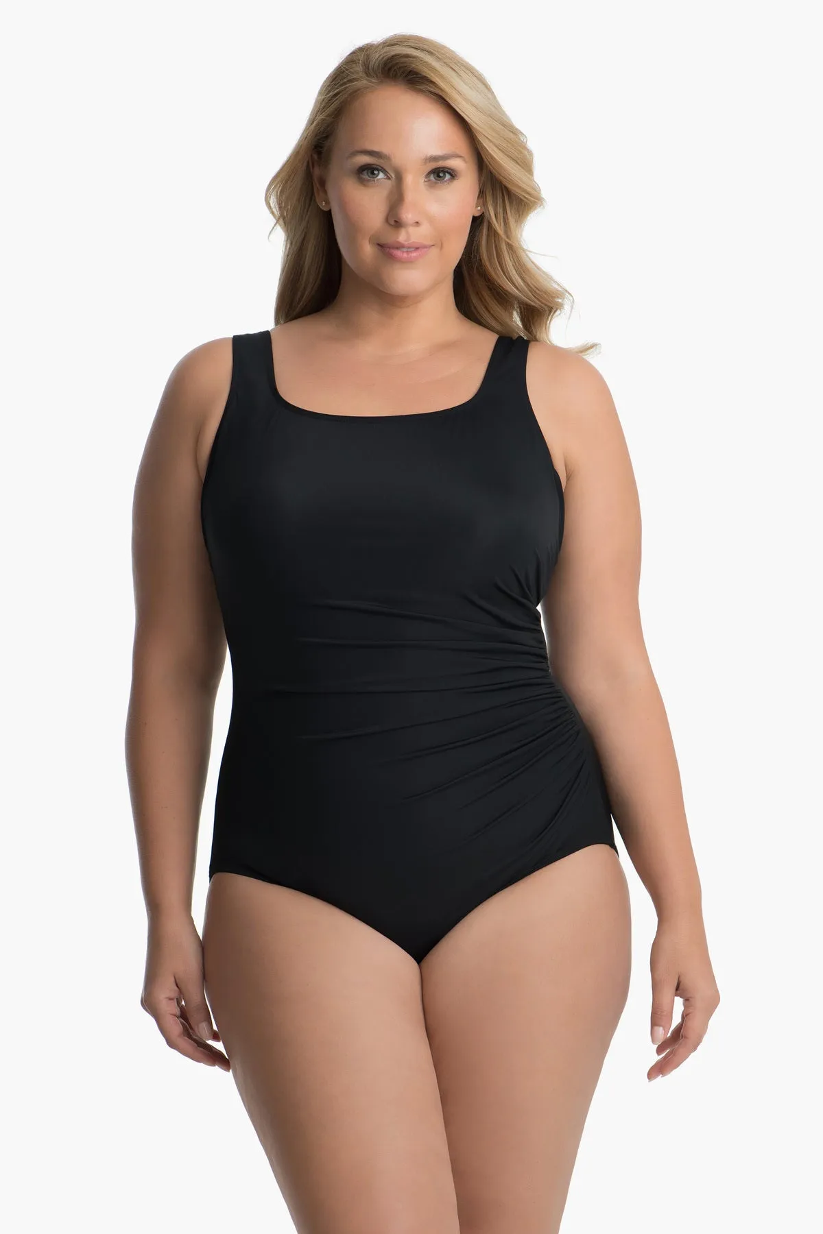 Plus Size Sideswipe One Piece