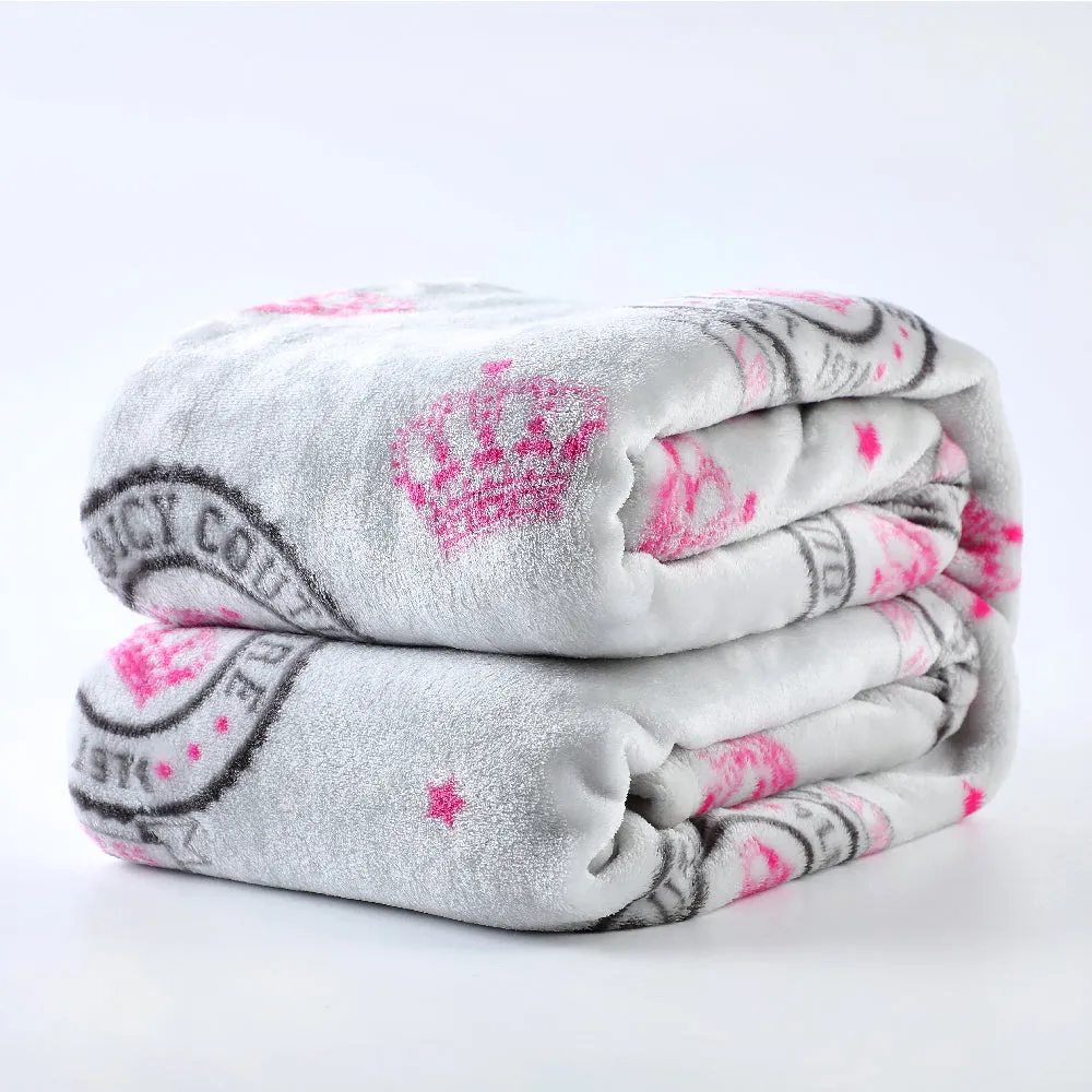 Plush Throw Blanket Juicy Couture