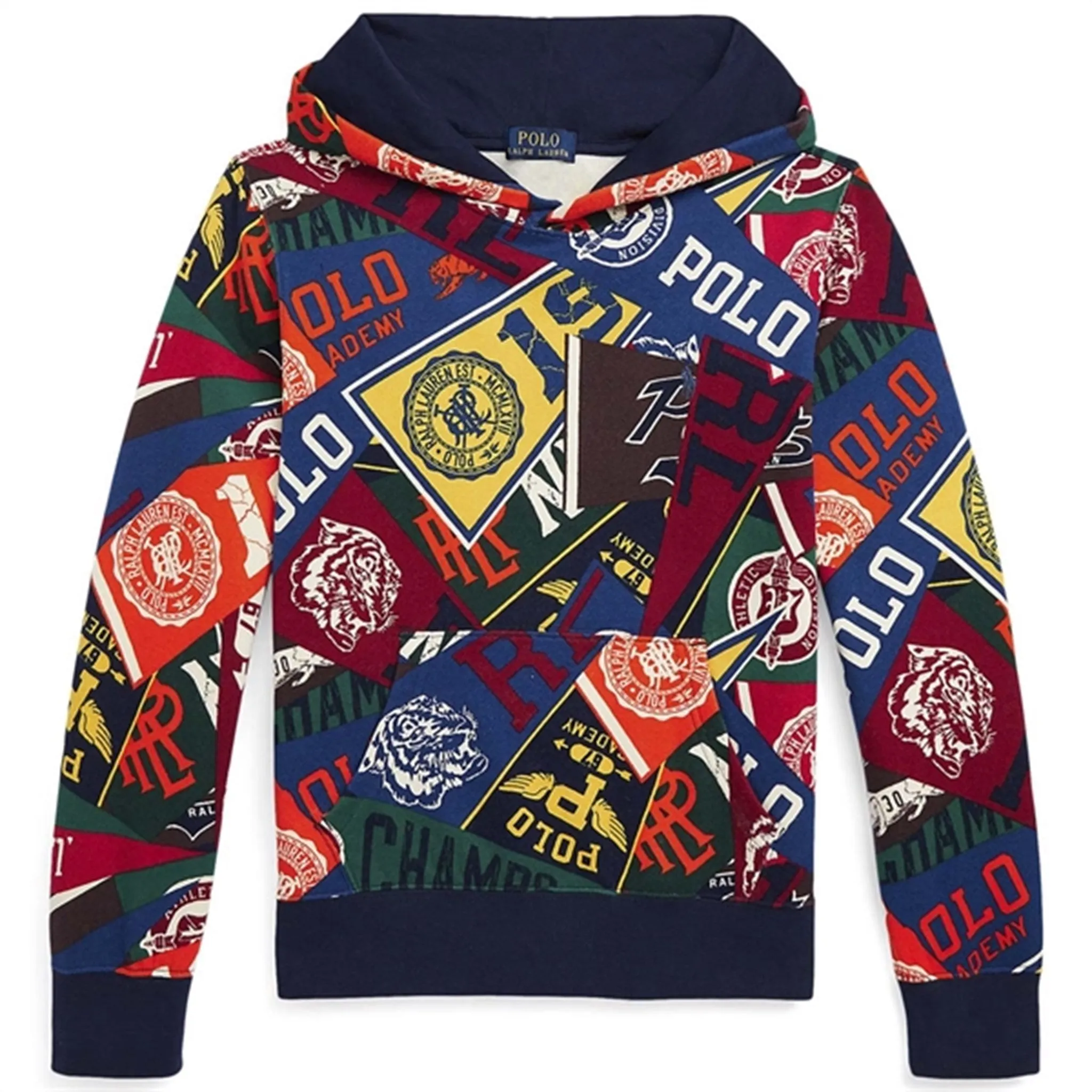 Polo Ralph Lauren Boy Long Sleeved Hoodie Pep Rally Print