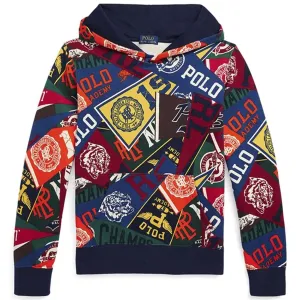 Polo Ralph Lauren Boy Long Sleeved Hoodie Pep Rally Print