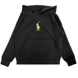 Polo Ralph Lauren Girl Long Sleeved Hoodie Black