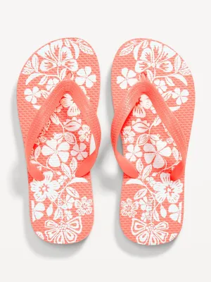 Printed Flip-Flop Sandals for Girls (Partially Plant-Based)