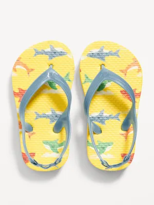 Printed Flip-Flop Sandals for Toddler Boys (Partially Plant-Based)