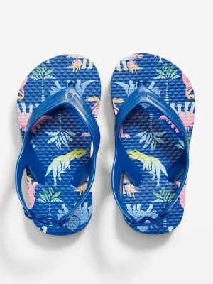 Printed Flip-Flop Sandals for Toddler Boys (Partially Plant-Based)