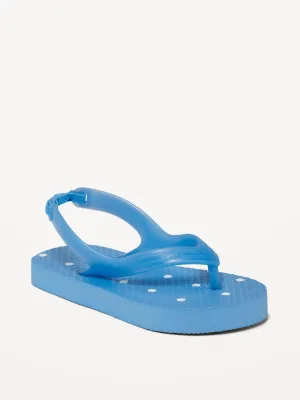 Printed Flip-Flops for Toddler Girls (Partially Plant-Based)