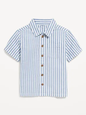 Printed Short-Sleeve Pocket Shirt for Toddler Boys