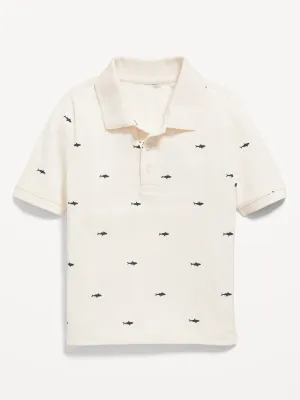 Printed Short-Sleeve Polo Shirt for Toddler Boys