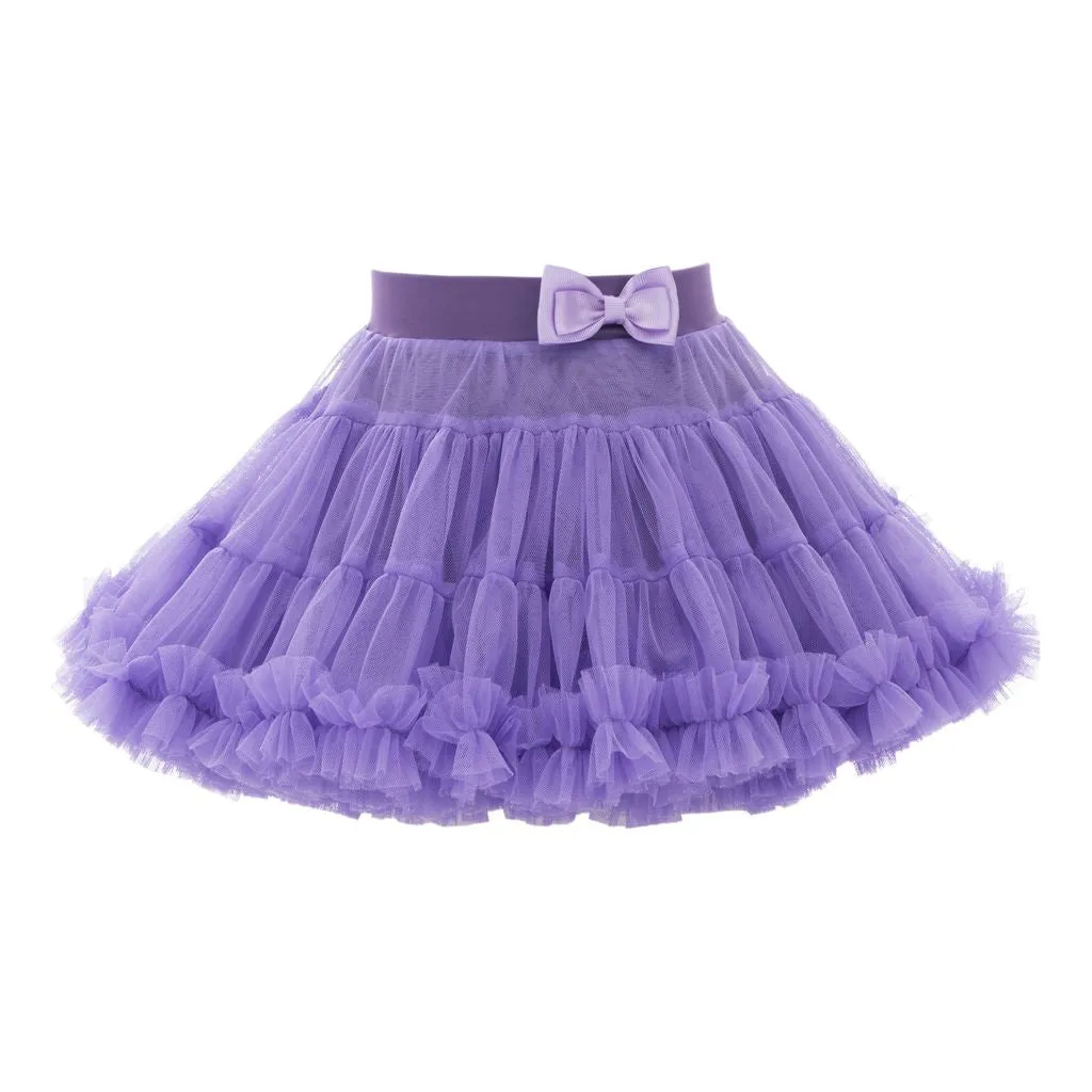 Purple Bow Tutu Skirt