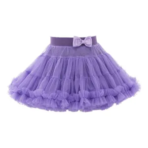 Purple Bow Tutu Skirt