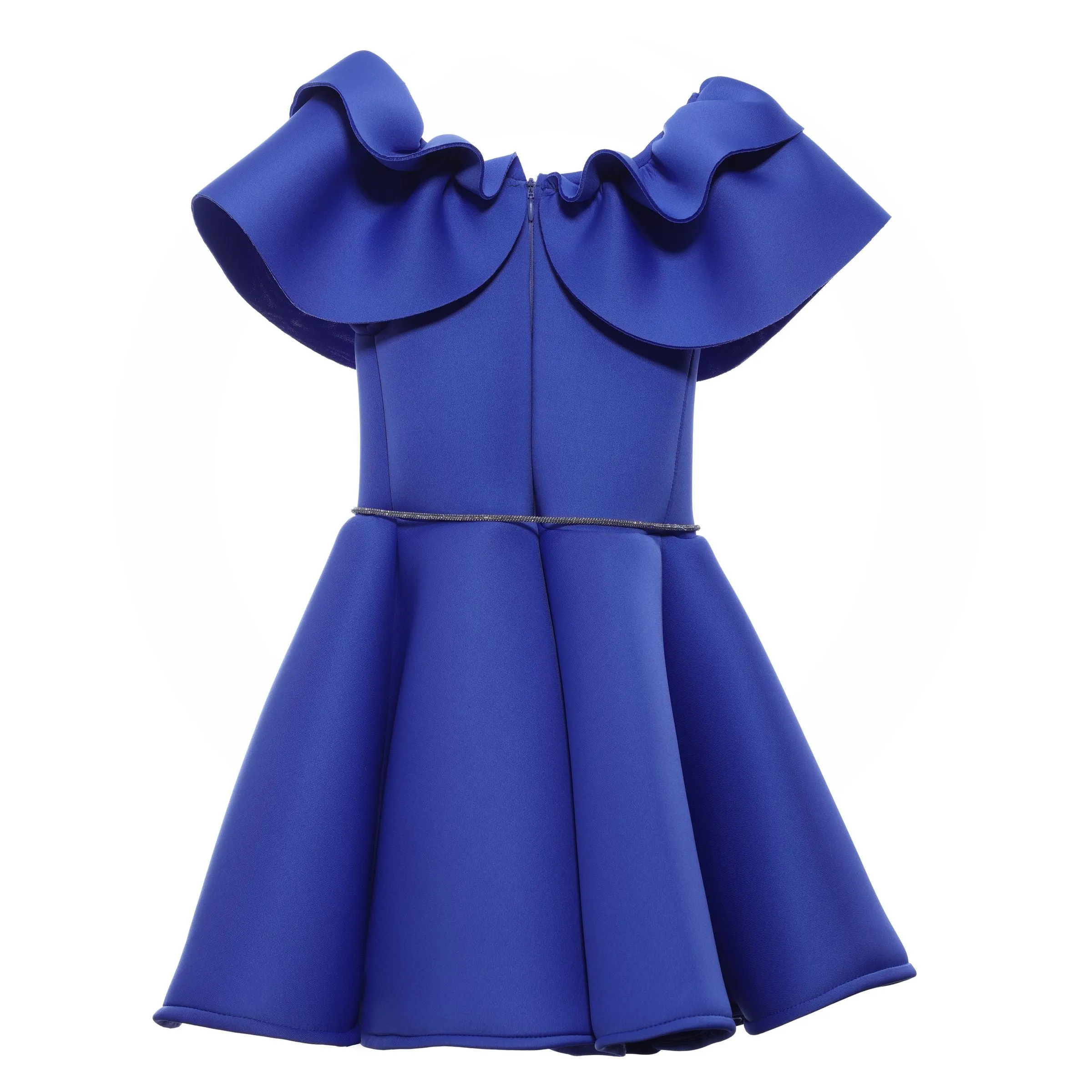 Purple Olivia Ruffle Dress