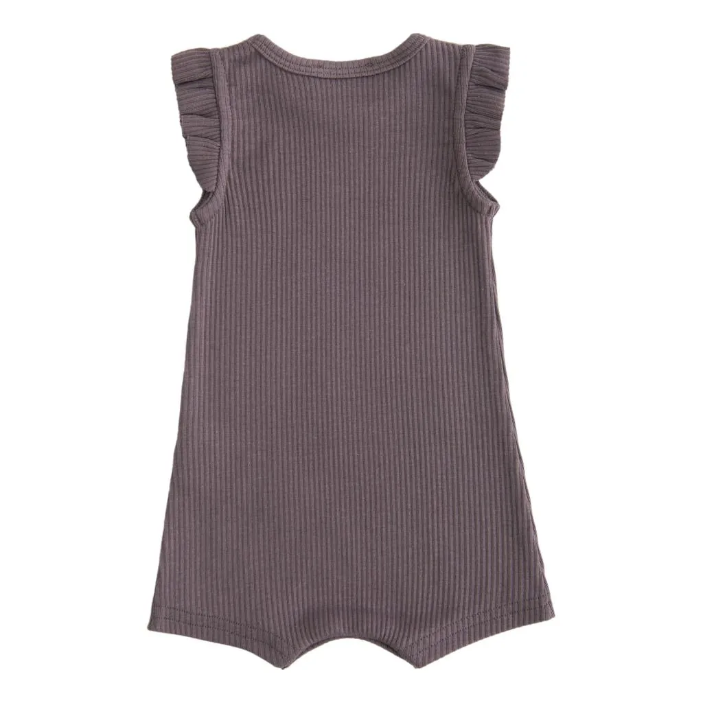 Purple Plum Ruffle Modal Shortie