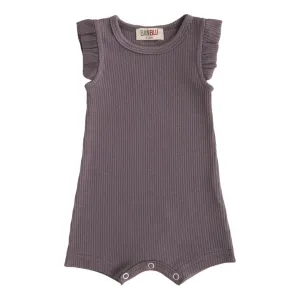 Purple Plum Ruffle Modal Shortie