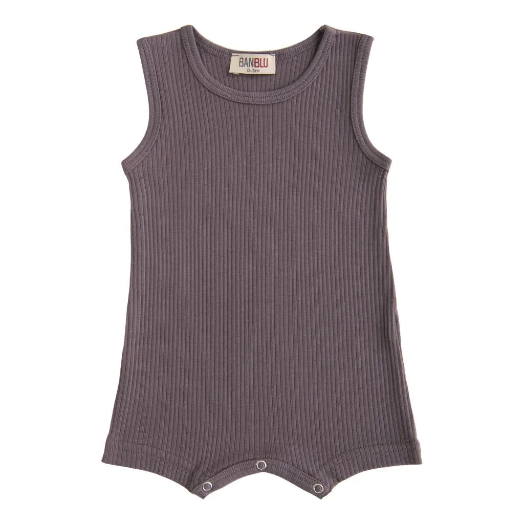 Purple Plum Sleeveless Modal Shortie