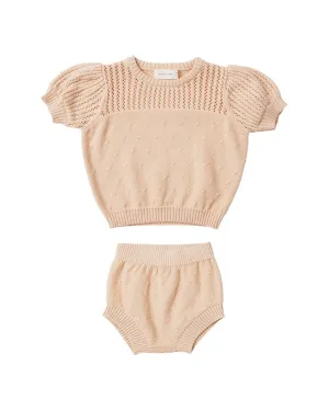 Quincy Mae Pointelle Knit Set