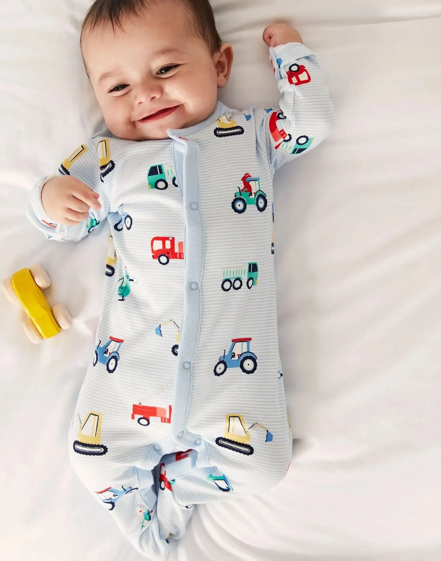 Razamataz Organically Grown Cotton Printed Babygrow | Joules