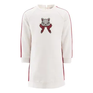 Red Crystal Cat Jersey Dress