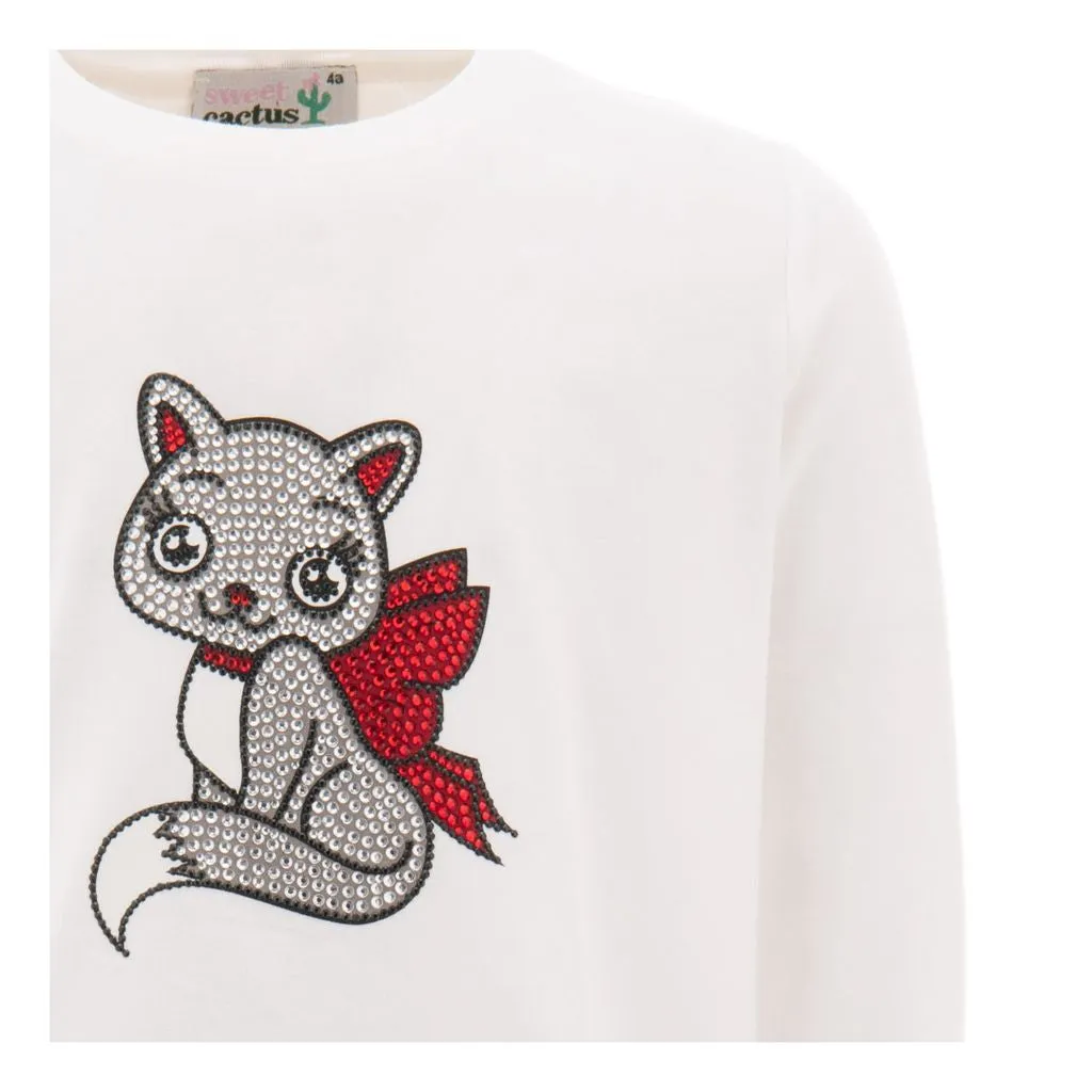 Red Crystal Cat Outfit Set