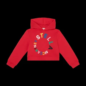 Red Logo Hooded Top