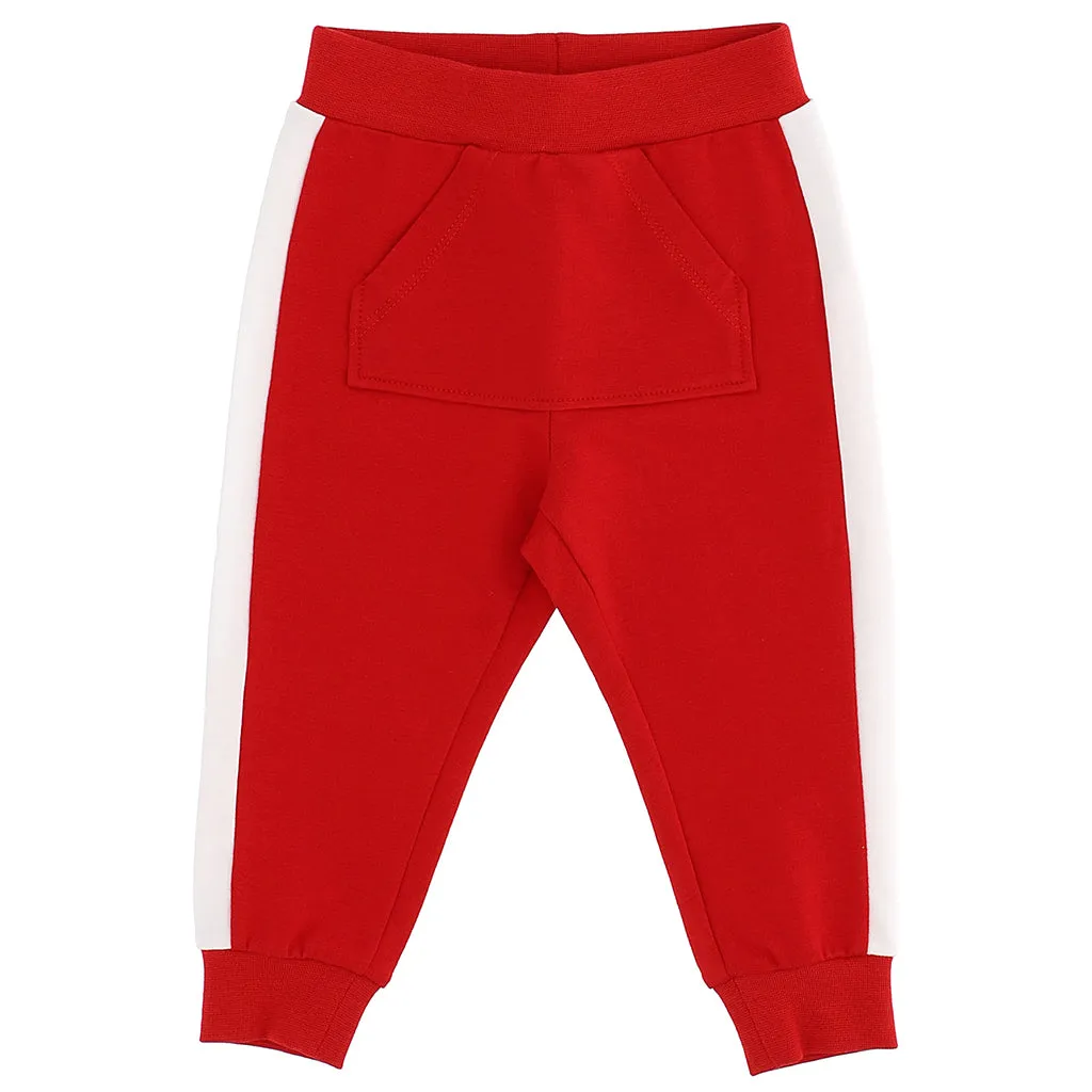 Red Stripe Logo Sweatpants