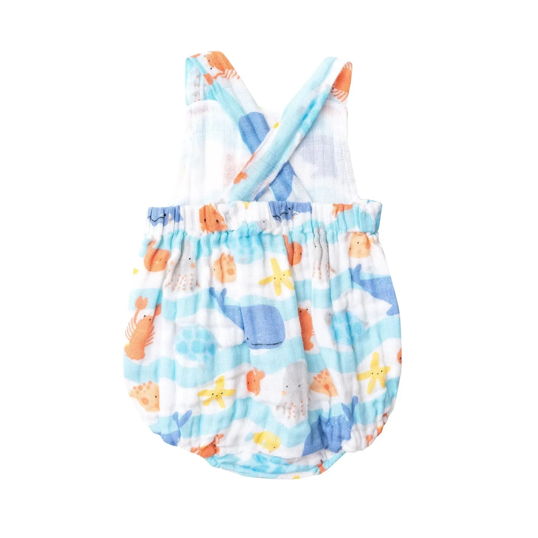 Retro Sunsuit - Wavey Sea Creatures | Angel Dear
