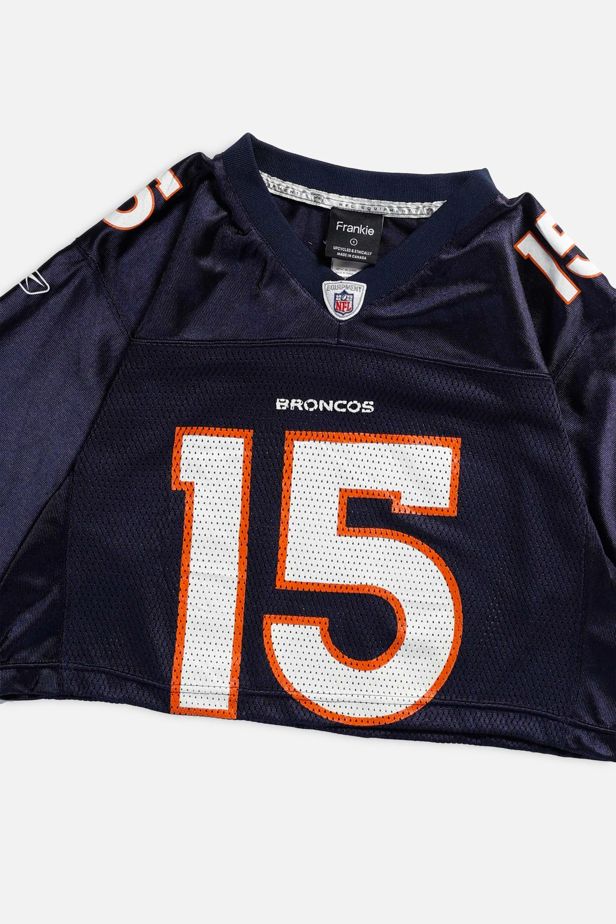 Rework Broncos Crop NFL Jersey - S Frankie