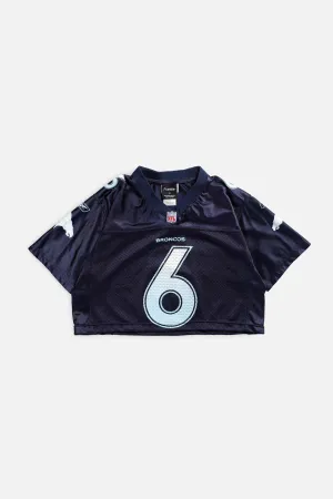 Rework Broncos Crop NFL Jersey - S Frankie