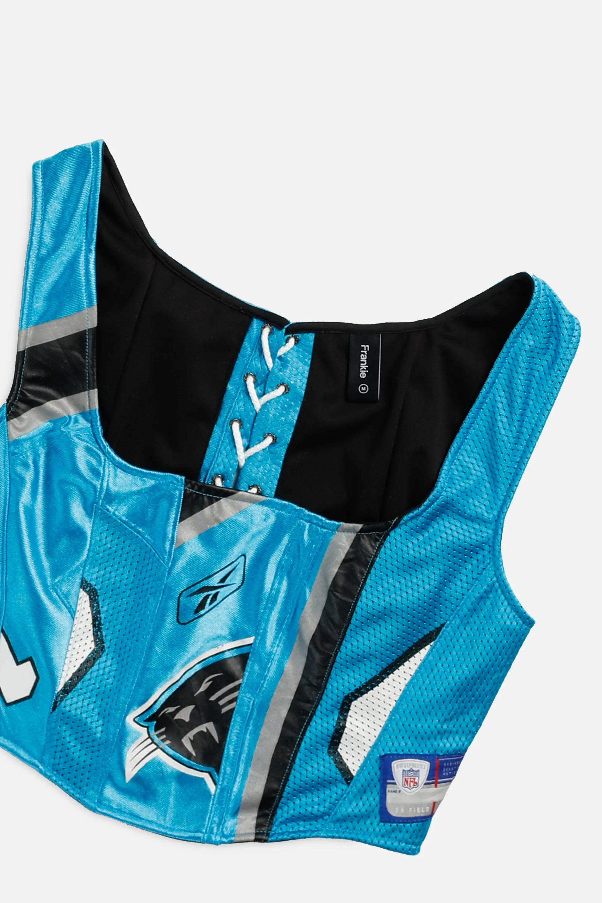 Rework Carolina Panthers NFL Corset - M Frankie