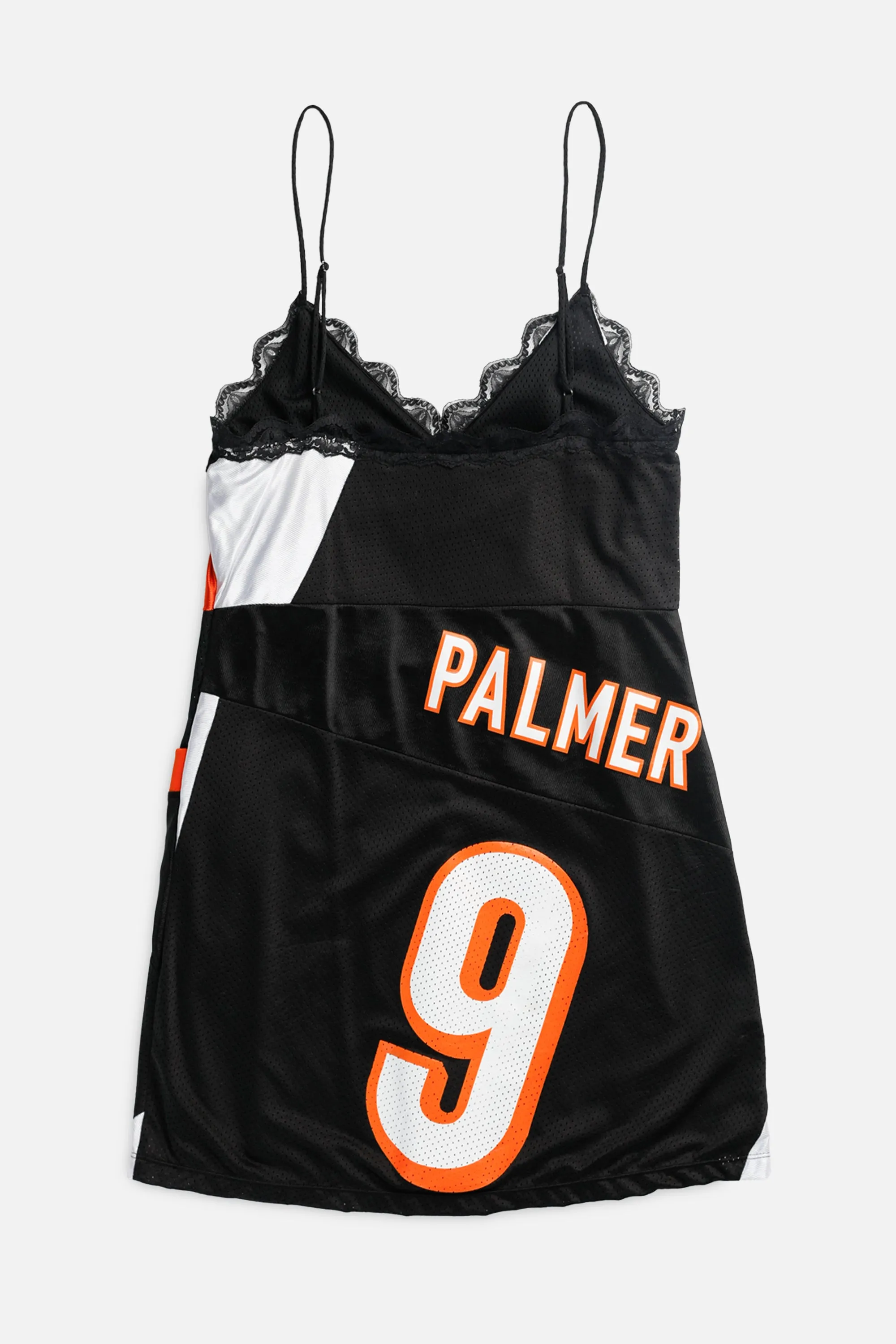 Rework Cincinnati Bengals NFL Lace Dress - S Frankie