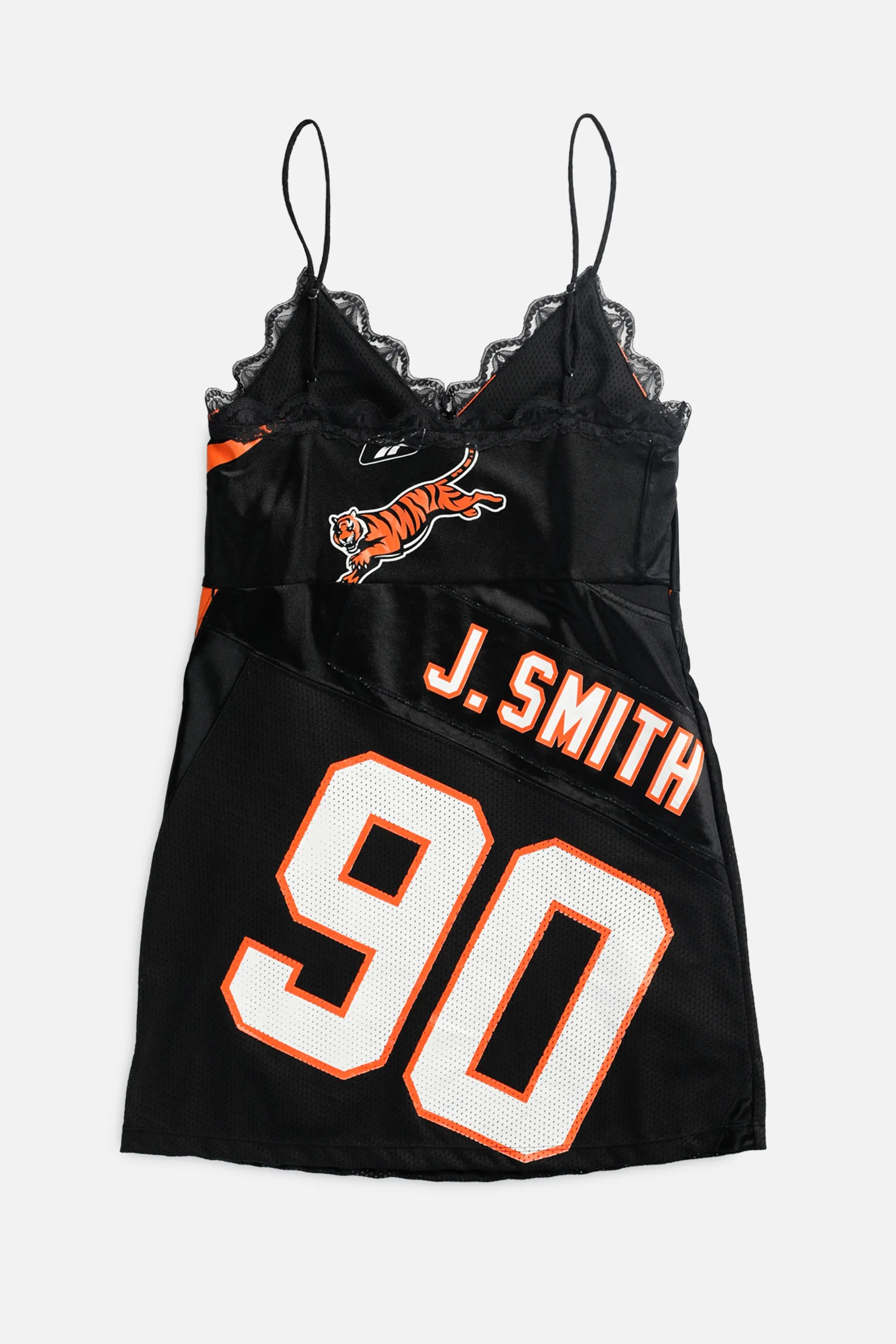 Rework Cincinnati Bengals NFL Lace Dress - S Frankie