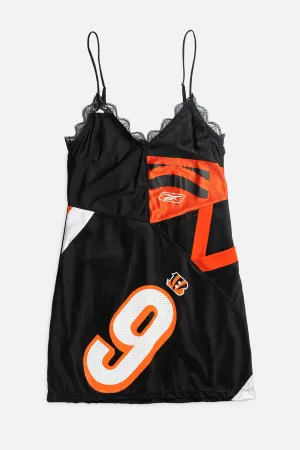 Rework Cincinnati Bengals NFL Lace Dress - S Frankie